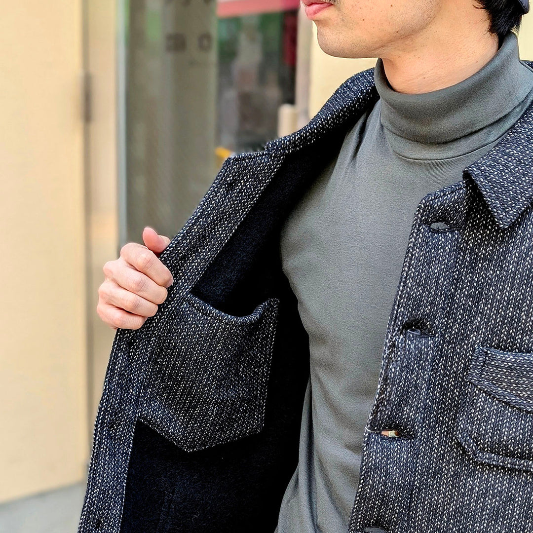 FilMelange - ROY - Organic Cotton Rib - Turtleneck Long Sleeve - 1001069