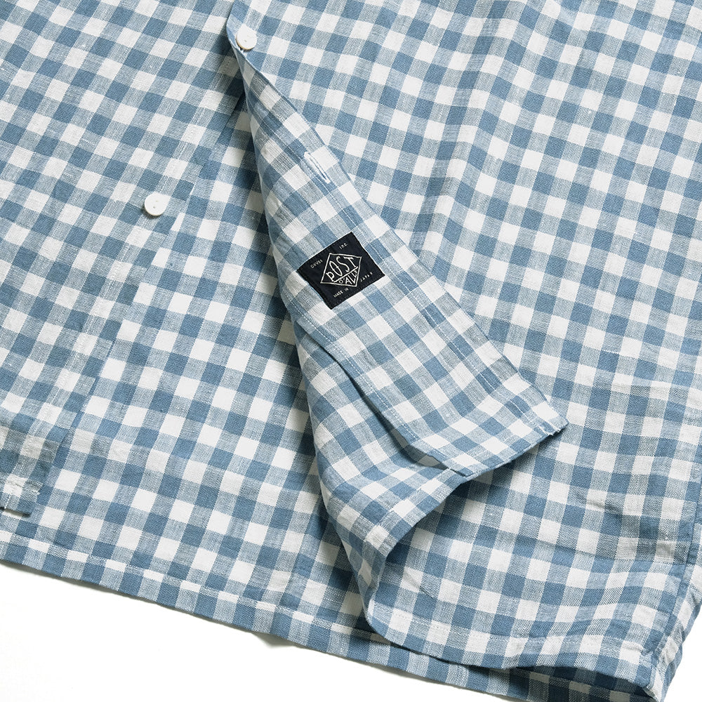 POST O'ALLS - NEUTRA 4 S/S - Linen Block Check - 3211BS-LBC