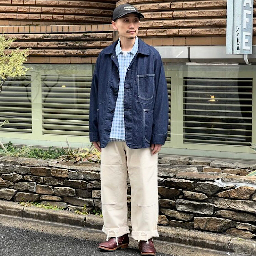 POST O'ALLS - NEUTRA 4 S/S - Linen Block Check - 3211BS-LBC