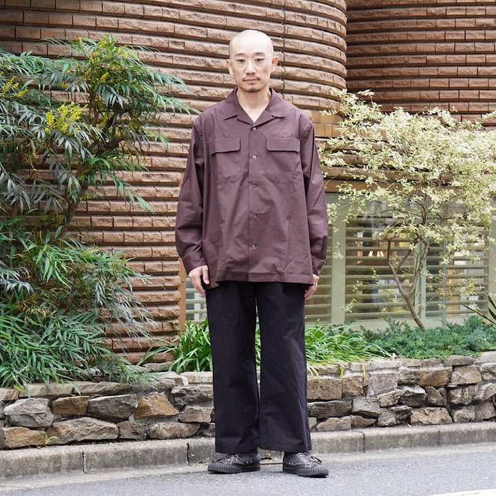 THE DAY - OPEN COLLAR SHIRT - D25WS-01001