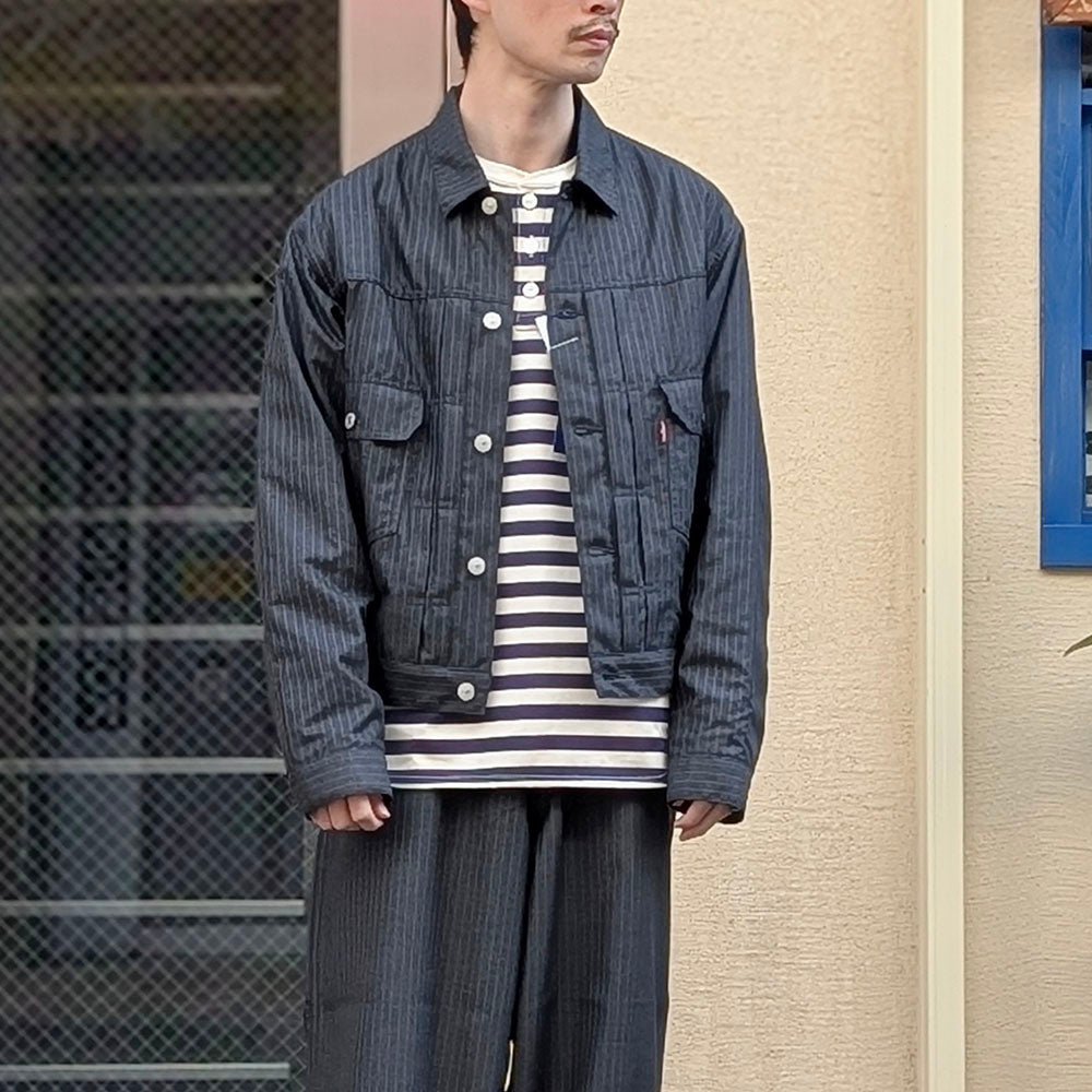 JUNYA WATANABE MAN - エステルビスコース ストライプ 2nd ジャケット - Levi's Wネーム - WQ-J210-051