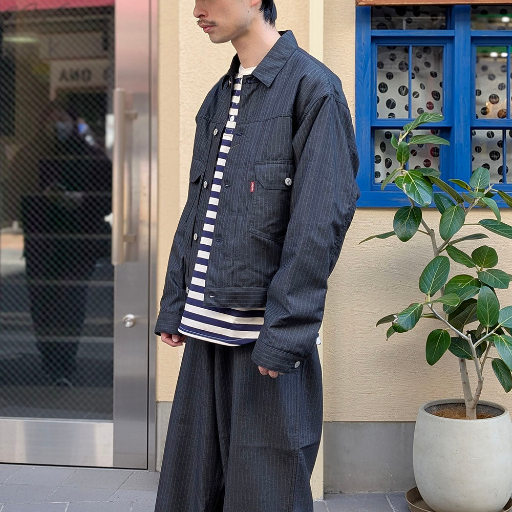 JUNYA WATANABE MAN - エステルビスコース ストライプ 2nd ジャケット - Levi's Wネーム - WQ-J210-051