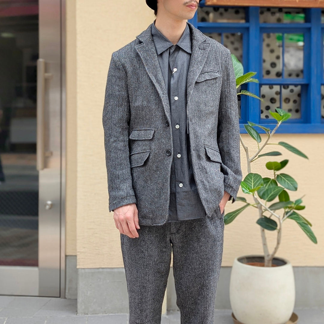 Engineered Garments - Andover Jacket - Poly Wool Herringbone - TX196