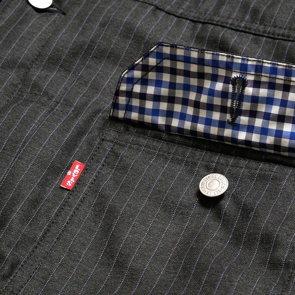 JUNYA WATANABE MAN - エステルビスコース ストライプ 2nd ジャケット - Levi's Wネーム - WQ-J210-051