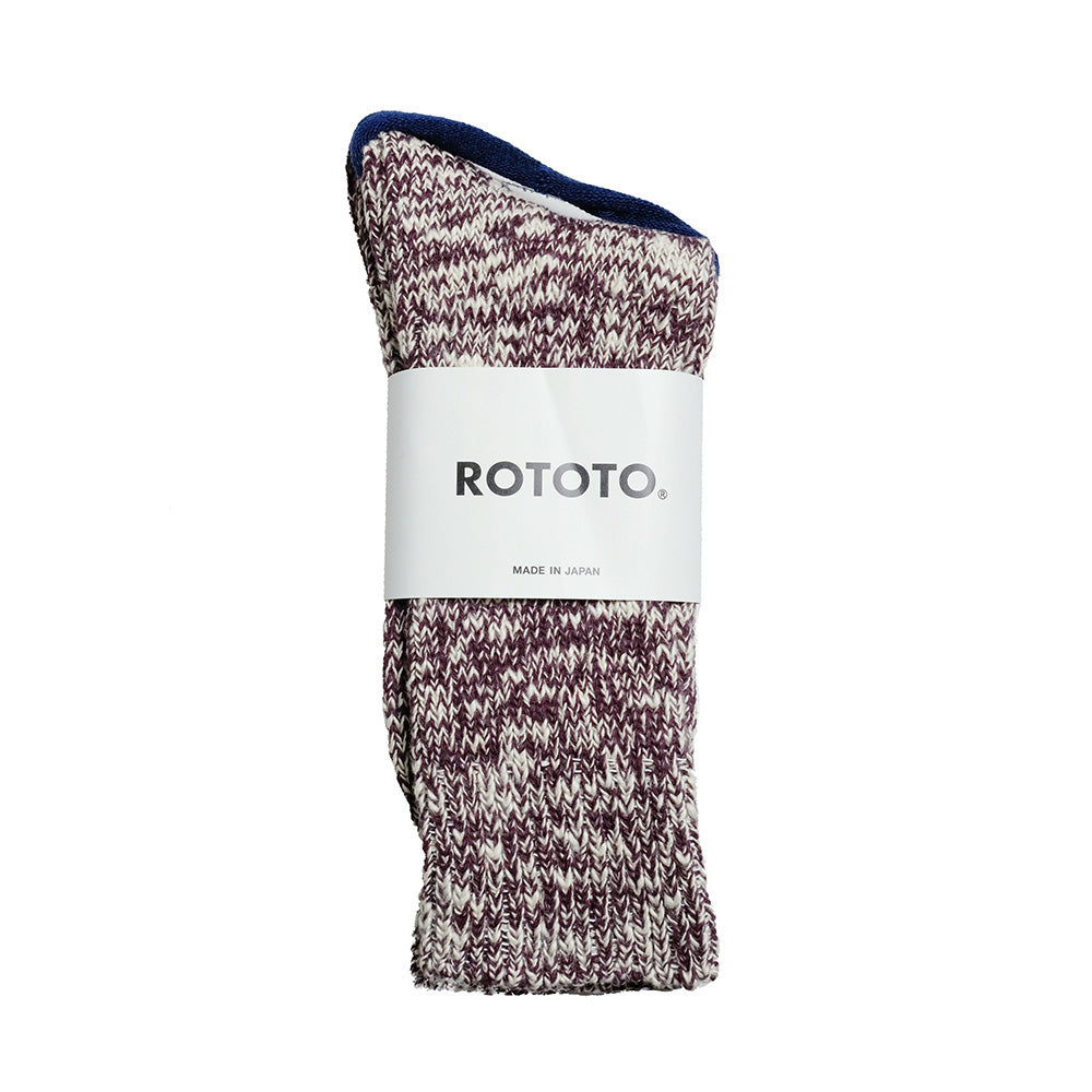 RoToTo - LOW GAUGE SLUB CREW SOCKS - R1251-202