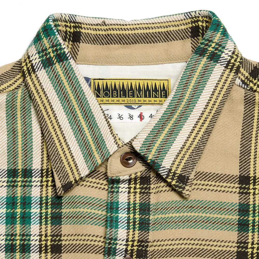 NOBLE MINE - Twill Check L/S Work Shirt - NM656-35